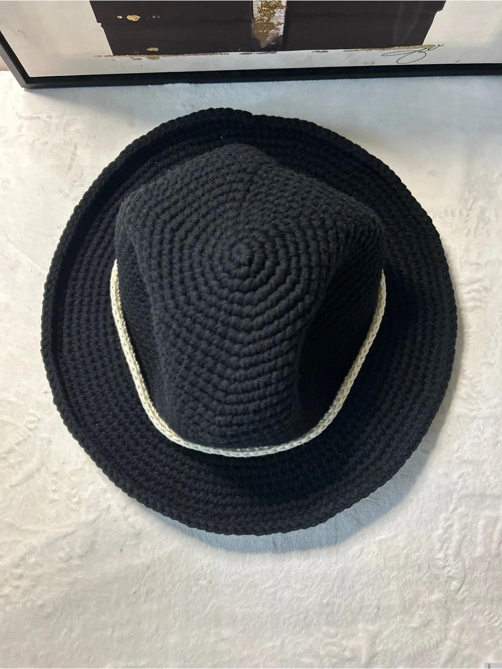 Crochet Fedora Adult 21-22 - Picture 2 of 3